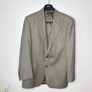 Lauren Ralph Lauren Men's Tweed Wool Alpaca Size 42R Blazer Sports Jacket Career